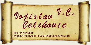 Vojislav Čeliković vizit kartica